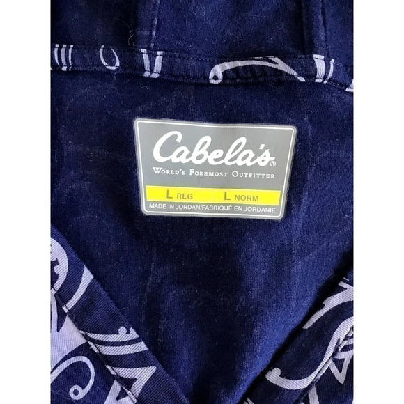 Cabela's Women's L Reg Dress Blue Knee Length Long Sleeves  with Hoodie - Picture 3 of 12